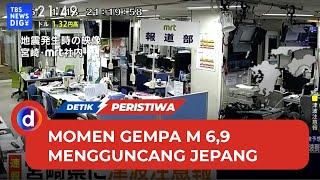 Rekaman CCTV Detik-detik Gempa M 6,9 di Jepang