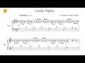 Lonely Nights by Scorpions (Piano Solo/Sheets)