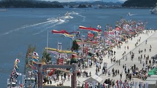 第69回　塩竈みなと祭 御座船 御神輿奉安 塩釜港 ダイジェスト版 宮城県 2016 7