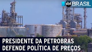 Presidente da Petrobras defende política de preços | SBT Brasil (06/05/22)