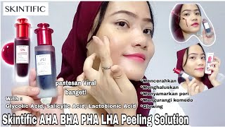 Review Jujur Skintific Peeling Solution | Kulit Jadi Bersih Dan Halus??? | By Amalia Novianti