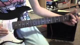 Seven nation army electric guitar tutorial (beginning)