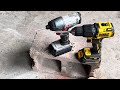 impact driver vs hammer drill.. drilling holes in concrete and bricks