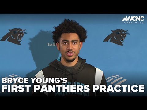 Bryce Young Sets The Tone At First Practice As A Carolina Panther - YouTube