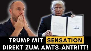 Trump unterschreibt sofort 100 Dekrete - EU dreht durch!