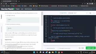 Hackerrank Java List Problem | Hackerrank Problems Java | Insert at index | Swapniltake1 | Code