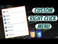 How to Make an Awesome Custom Right Click Menu