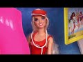 Barbie & Ken Doll Family Airplane Travel Routine & Vacation
