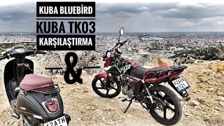 Kuba bluebird \u0026 kuba tk03 arazide test, karşılaştırma #motovlog 5