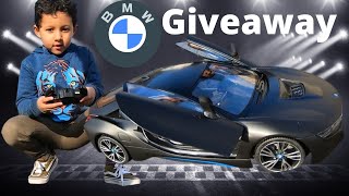 GIVEAWAY RC Toys-BMW i8 1/14th  Rastar RC Car, unboxing, Tested & Review.