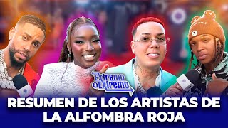 Resumen de todos los artistas en Alfombra Roja Premios Juventud