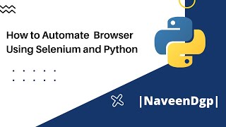 How to automate Chrome using Selenium and Python | Tamil | Naveendgp |