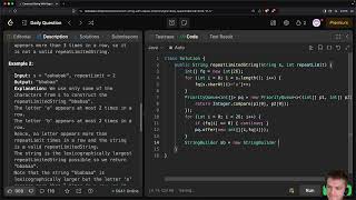🄵🄰🄸🄻 Leetcode 2182. Construct String With Repeat Limit