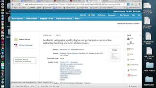 Citing Sources From EBSCO