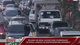 SONA: Bilang ng mga sasakyang dumadaan sa EDSA, lagpas sa kapasidad