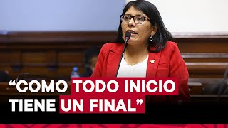 Margot Palacios presentó su renuncia al partido Perú Libre