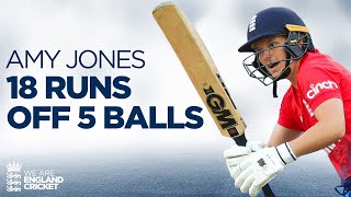 👀 Thrilling Over IN FULL | 18 Runs off 5 Balls | Amy Jones vs Australia | Ashes 2023
