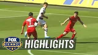 Aranguiz gives Bayer 1-0 lead after a great assist by Chicharito | 2015–16 Bundesliga Highlights