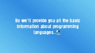 Basic Introduction to programming and markup language