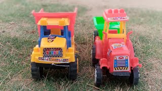 बच्चों के लिए छोटे ट्रैक्टर और ट्रक खिलौना विडियो ।  बच्चों के लिए खिलौना सीखने के विडियो । 9