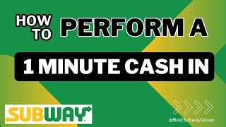 How to Perform A 1 Minute Cash In