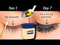 Use Vaseline to Grow Long eyelashes & Thick eyebrows from First WEEK - Thick Eyelash Growth Serum