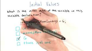 Initial Values - Intro to Java Programming