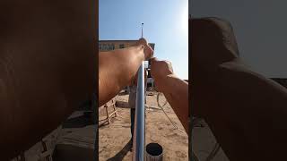 Stainless steel flagpole welding process