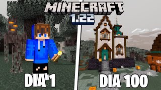 SOBREVIVI 100 DIAS NA SNAPSHOT DO MINECRAFT 1.22