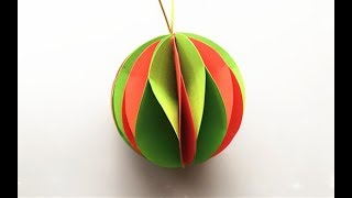 ABC TV | How To Make Paper Ball Christmas Ornament - Craft Tutorial