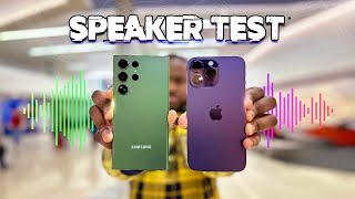 Samsung Galaxy S23 Ultra vs iPhone 14 Pro Max Speaker Test!