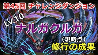 【第45回】Lv.10 ナルガクルガ楽すぎて修行感皆無（チャレンジダンジョン）【パズドラ実況】