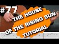 The house of the rising sun guitar cover fingerstyle tutorial tabs acoustic lesson (guitarclub4you)