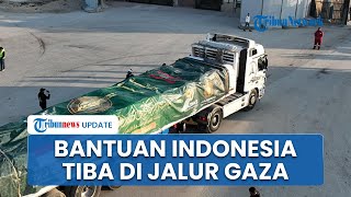 Penampakan Bantuan Kemanusiaan dari Indonesia Tiba di Gaza Lewat Rafah, Ada 45 Truk Kontainer