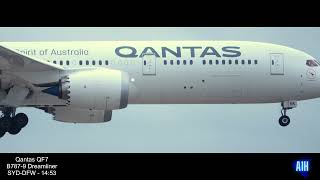 [4K] QANTAS RETURNS TO DFW! 2022