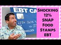 Shocking 12% - SNAP / Food Stamps / EBT for the Low Income