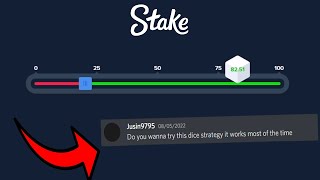 VIEWER TOLD ME THIS DICE STRATEGY ON STAKE.. (RISKY)