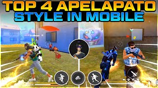 Apelapato All Style Trick On Mobile Phone | Top 4 Pc movement Trick on mobile
