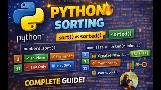 Master Python Sorting in 10 Minutes 🚀 sort(), sorted(), reverse & key