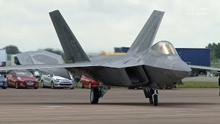 F-22 Lockheed F-22 Raptor demo Riat 2016 RAF Fairford  Full Display HD HQ