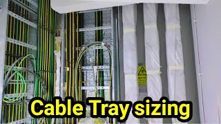 How to calculate cable tray size for electrical power cables / Electrical