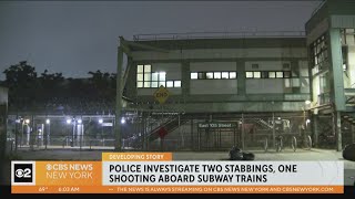 Stabbings, shooting on the subway under investigation this morning