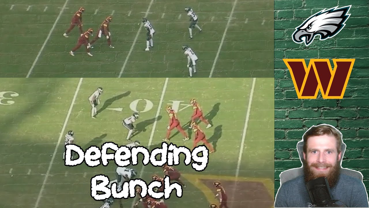 How To Defend Bunch Sets | Eagles Vs Commanders All-22 Film Review ...