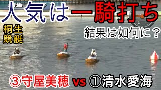 【桐生競艇】人気一騎打ち③守屋美穂vs①清水愛海