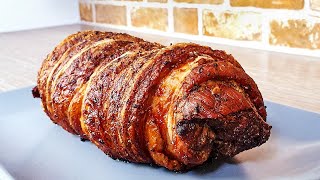 Porchetta Rolled Pork Belly Roast in the Oven Recipe à la Trabacho