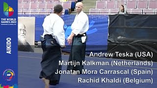 Netherlands-Spain-Belgium-USA Aikido Embukai at The World Games 2022 in USA