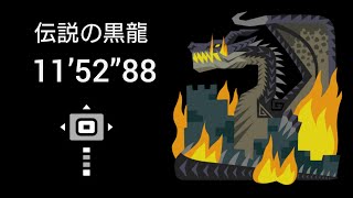 MHWI:伝説の黒龍 ミラボレアス 11’52”88 ハンマーソロ