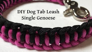 DIY Dog Tab Leash - Single Genoese