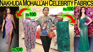 Cheapest Designer Fabrics Shopping In Mumbai Nakhuda Mohalla Market | Bollywood Style Sequin Fabric