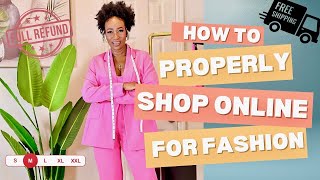 HOW TO PROPERLY SHOP ONLINE FOR FASHION |  Online Shopping Tips For Women | Kerry Spence